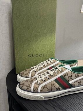 Gucci Tennis 1977 Sneaker GG Canvas Beige Ebony